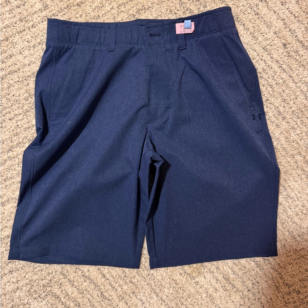 Under Armour Men's Dark Blue Flat Front Shorts